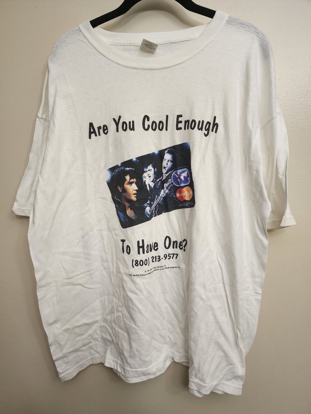 Vintage Elvis Mastercard Shirt Sx XL